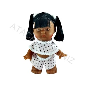 BONECA NEQUINHA NEGRA LISO