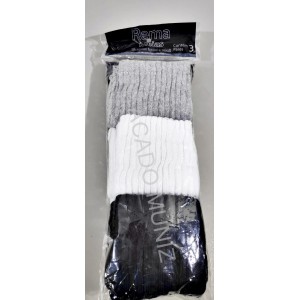 KIT MEIAS REMA COM 3 UNIDADES