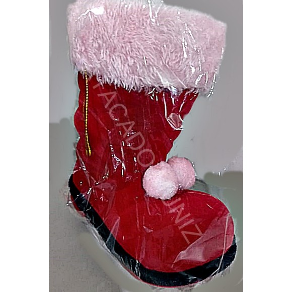 ENFEITE DECORATIVO DE NATAL  BOTA