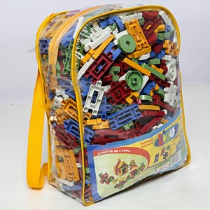 LIGUE BRINQUE - MOCHILA 200 PECAS