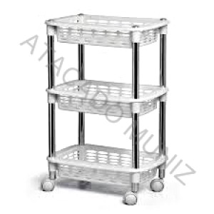 FRUTEIRA NIQUELART RETANGULAR TRIPLA BRANCO