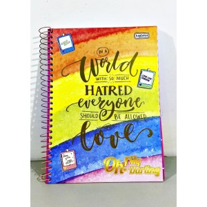 CADERNO UNIVERSITARIO  OH MY DARLING KAJOMA