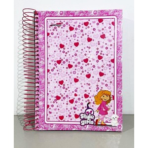 CADERNO UNIVERSITARIO CAPA DURA STYLE GIRLS 20 MATERIAS 400 FOLHAS