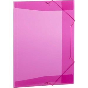 PASTA ABA ROSA COM ELASTICO KAZ OFICIO PP