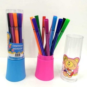 CANETINHA HIDROCOLOR TUBO 12 CORES 17CM VARETA