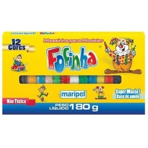 MASSINHA PARA MODELAR MARIPEL 180G COM 12 UNIDADES