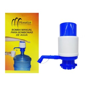 BOMBA PLASTICA PARA GALAO DE AGUA MONALIZA COM ROSCA DE BLOQUEIO