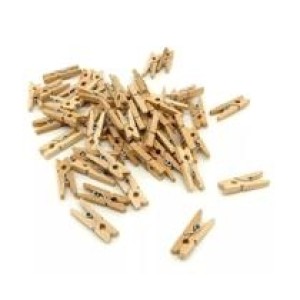 PRENDEDOR DE ROUPA EM BAMBOO MONALIZA COM 20 UNIDADES