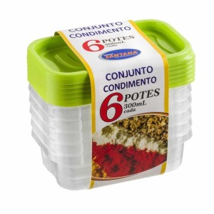 CONJUNTO SANTANA POTES QUADRADO GRADUADOS 300ML