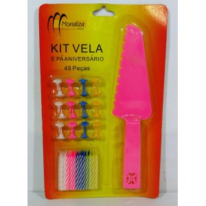 KIT VELA E PA ANIVERSARIO 49 PECAS
