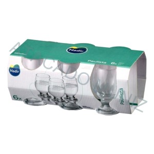 CONJUNTO TAÇA NADIR PAULISTA 250ML COM 6 UNIDADES